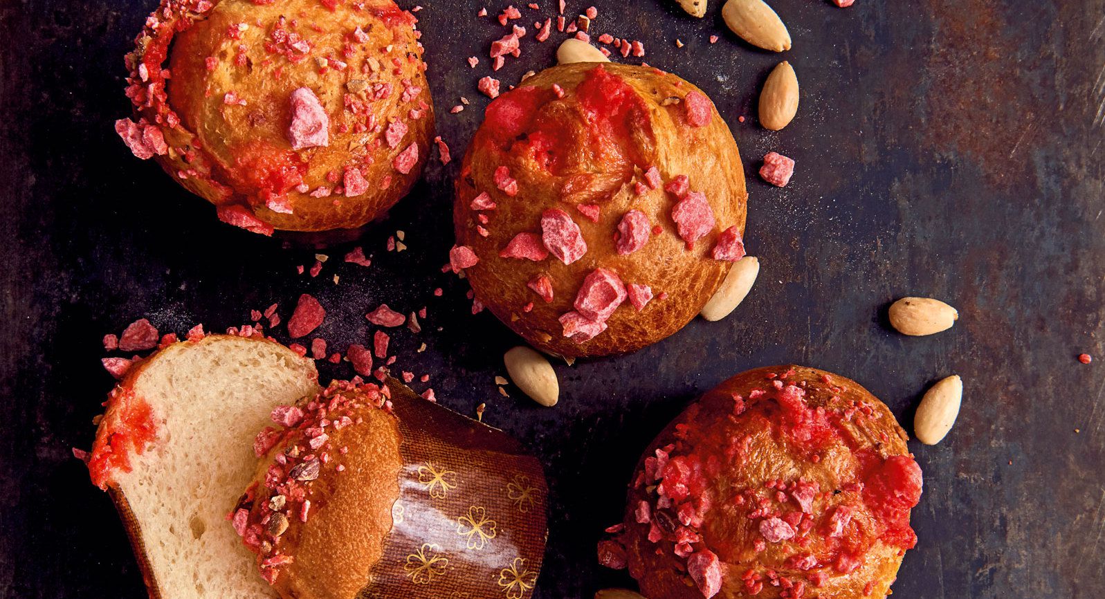 Chinois aux pralines roses, une brioche ultra moelleuse