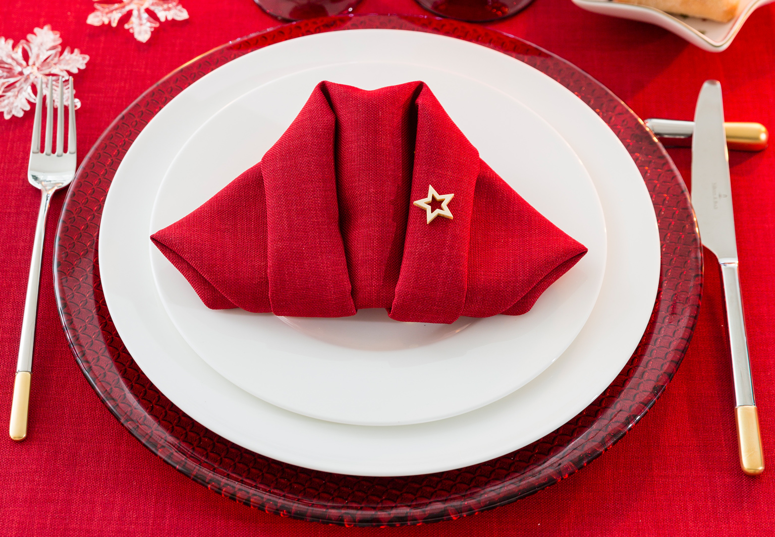 Set de deux serviettes de table - Noël