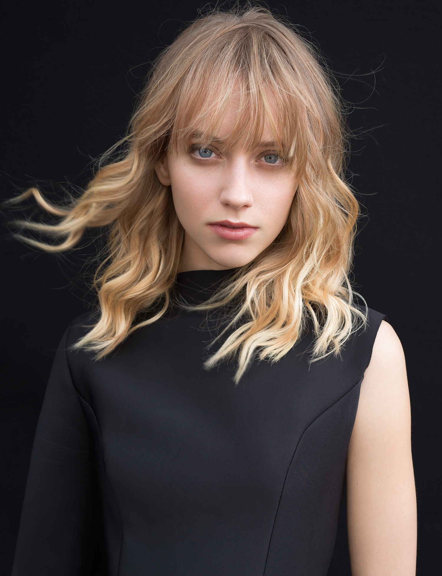 coupe cheveux mi long dégradé effilé avec frange 2019