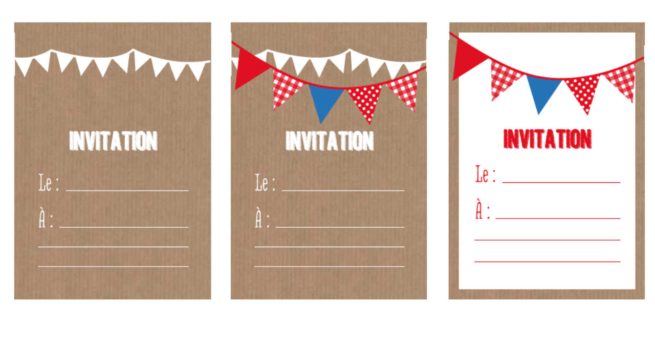 Créer une carte d'invitation - facile & gratuit