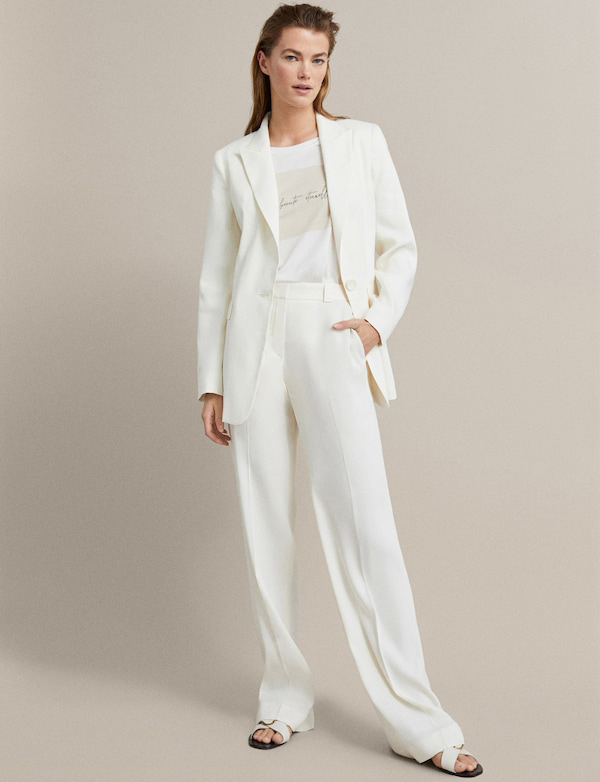 Michalsky Tailleur-pantalon blanc style d\u00e9contract\u00e9 Mode Costumes Tailleurs-pantalon 