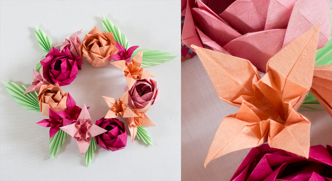 DIY : Faire une couronne de fleurs en papier - Idées conseils et tuto  Couronne Guirlande et Suspension