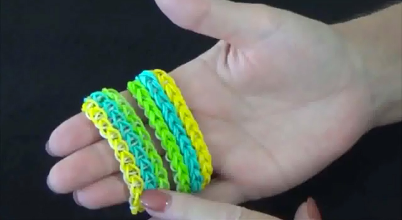 Tutoriel : réaliser un bracelet élastique manchette avec une seule