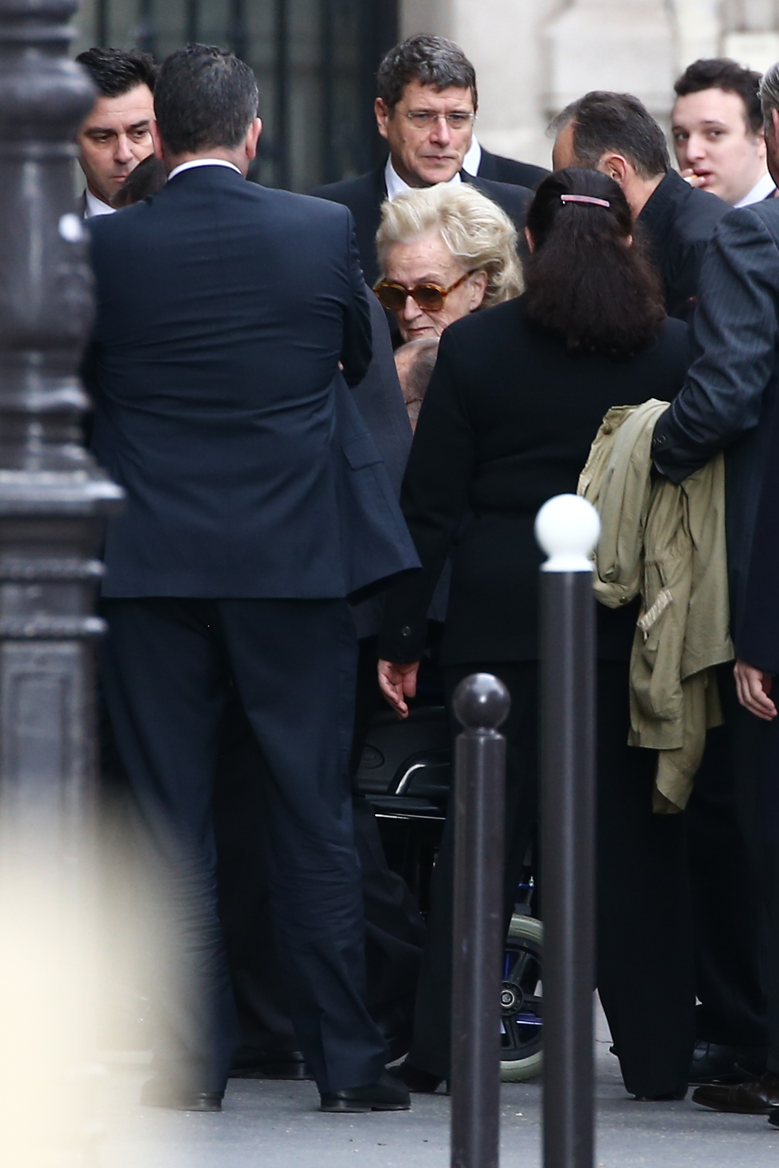 Bernard Arnault and his wife Helene Mercier-Arnault at the funeral of  Laurence Chirac (elder daughter of Former president Jacques Chirac and  Bernadette Chirac) held at the Sainte Clotilde Church in Paris, France