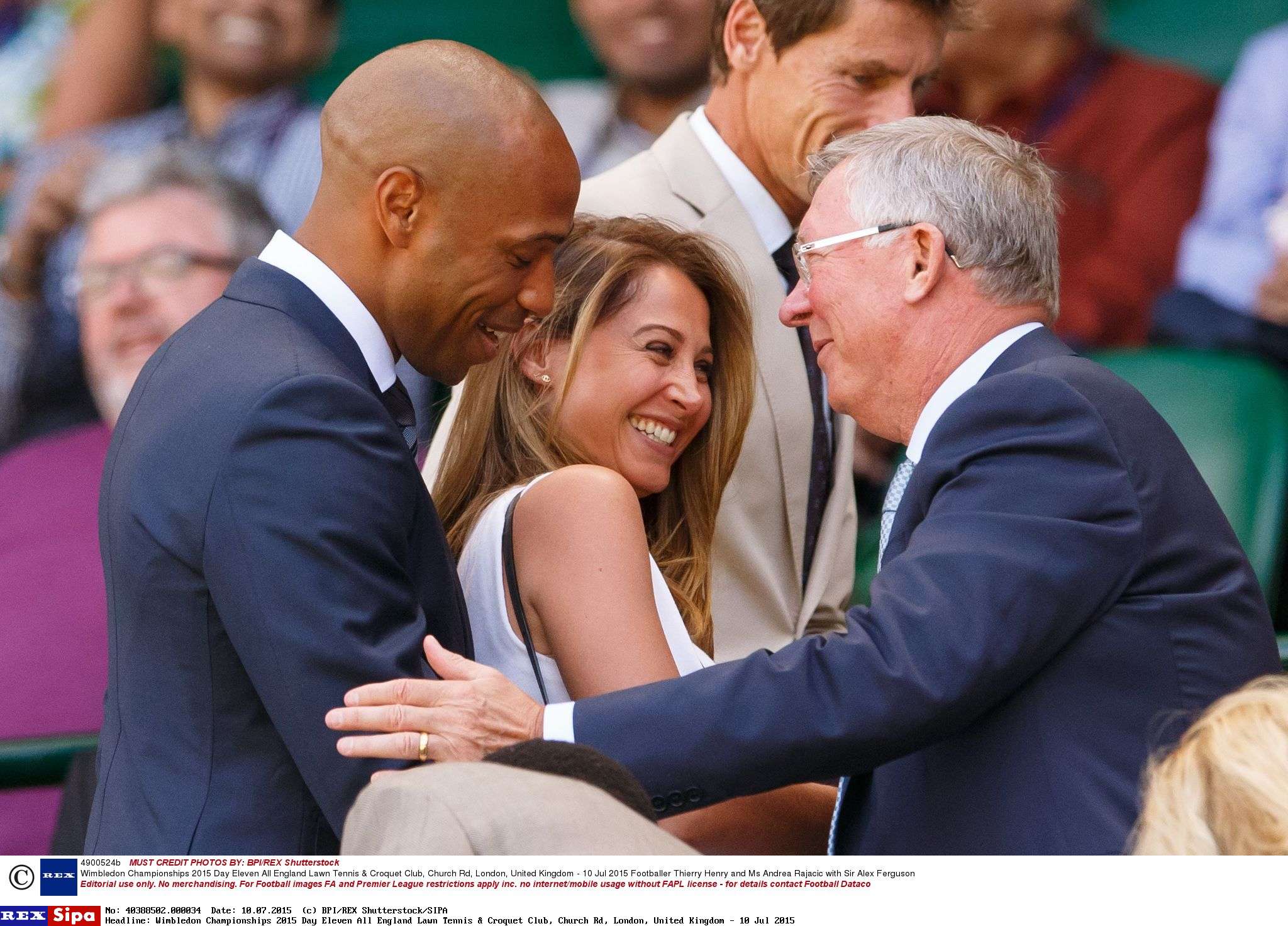 Thierry Henry Wife Andrea Rajacic Stock Fotos Und Bilder Getty Images