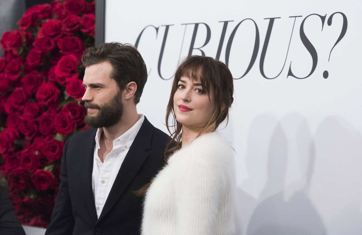 50 Nuances plus sombres : Dakota Johnson et Jamie Dornan en tournage