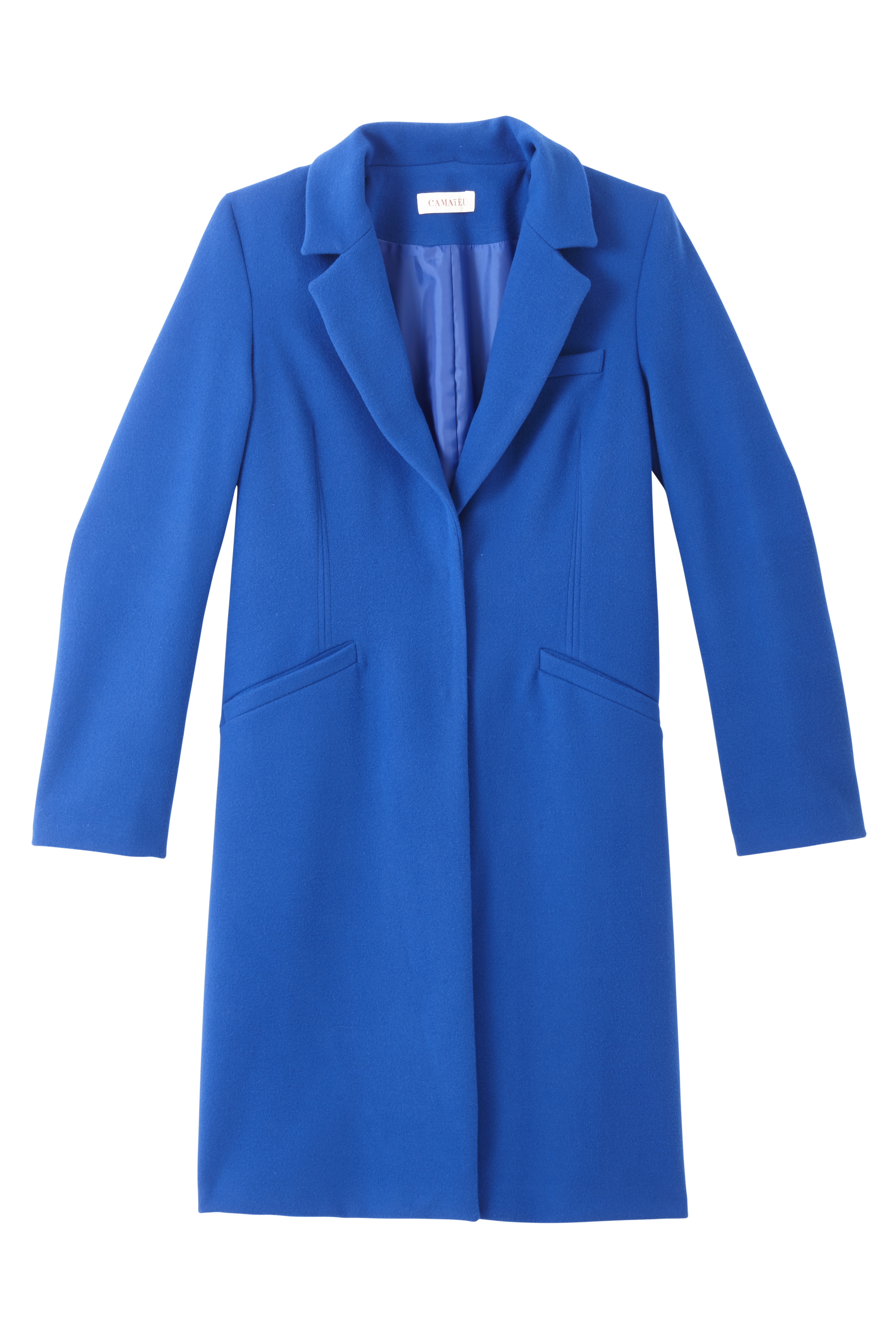 manteau bleu camaieu