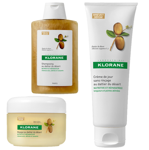 Le dattier du désert au secours des cheveux secs chez Klorane