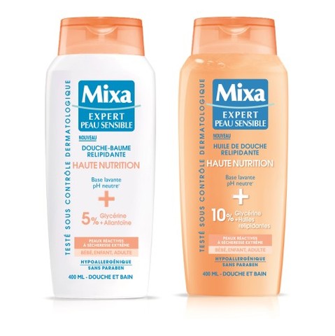 Mixa prend soin des peaux sensibles à l'heure du bain