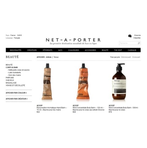 Net-à-porter.com se met à la beauté