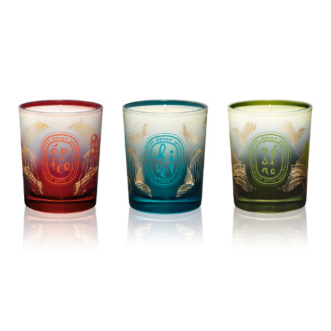 diptyque met l'hiver en bougies