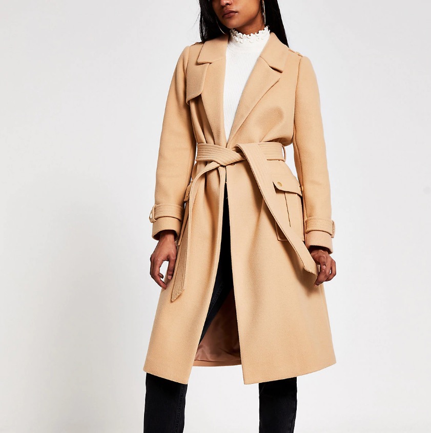 manteau camel camaieu