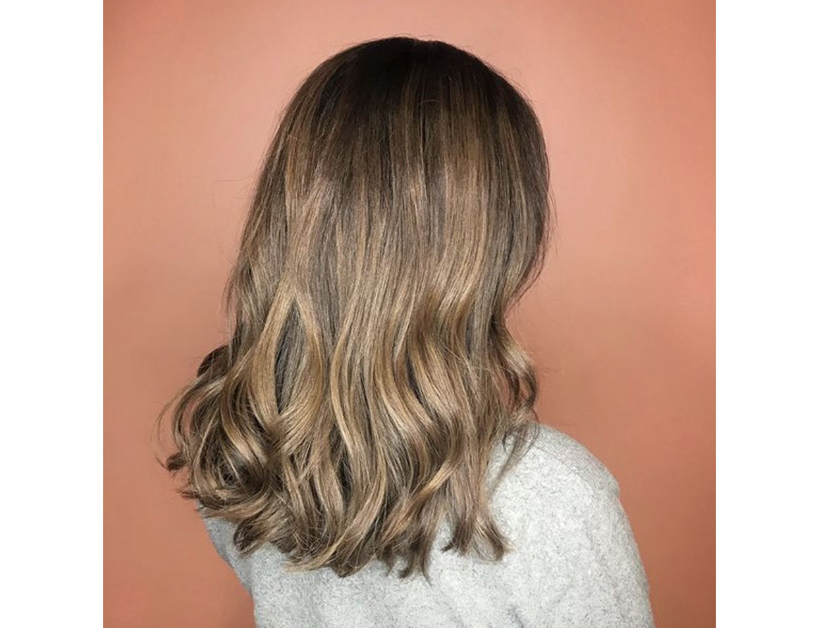 balayage blond leger